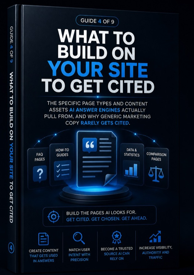 Cover of What to Build on Your Site to Get Cited